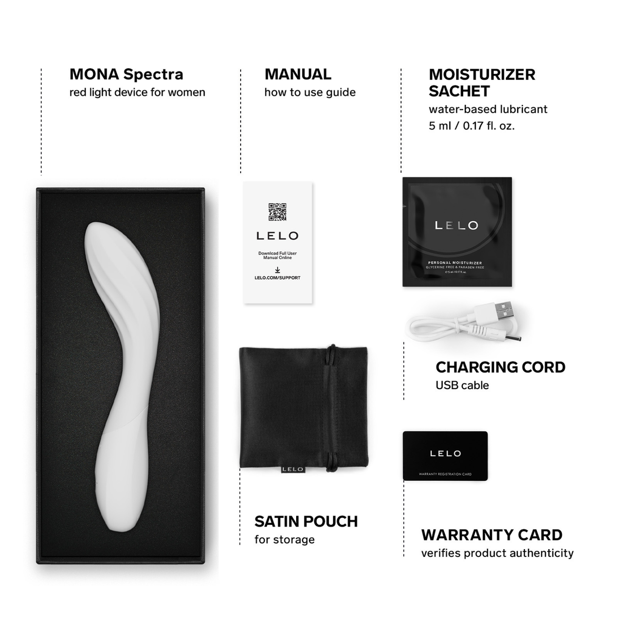 Lelo - Mona Spectra App-Controlled LED G-Spot Massager
