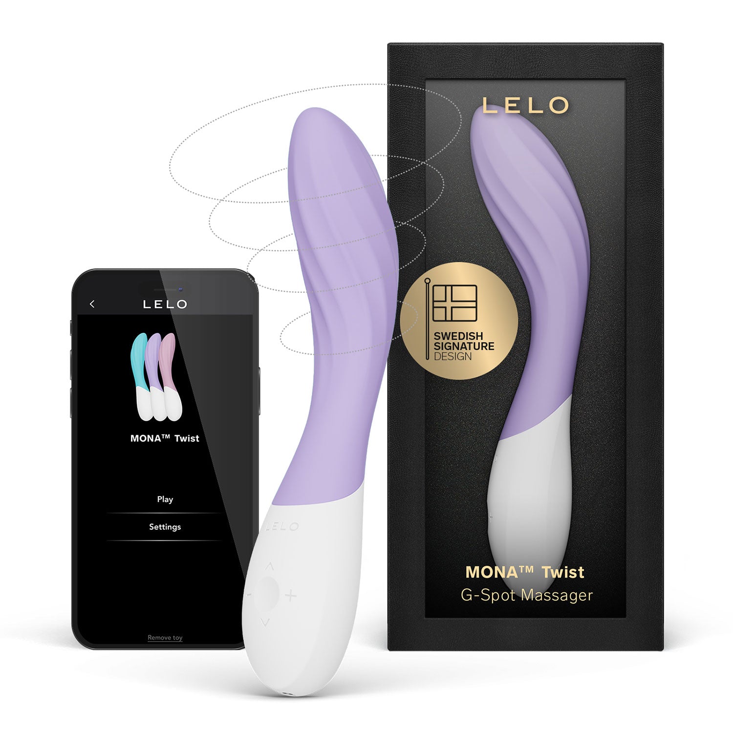 Lelo - Mona Twist App-Controlled G-Spot Vibrator Lavender