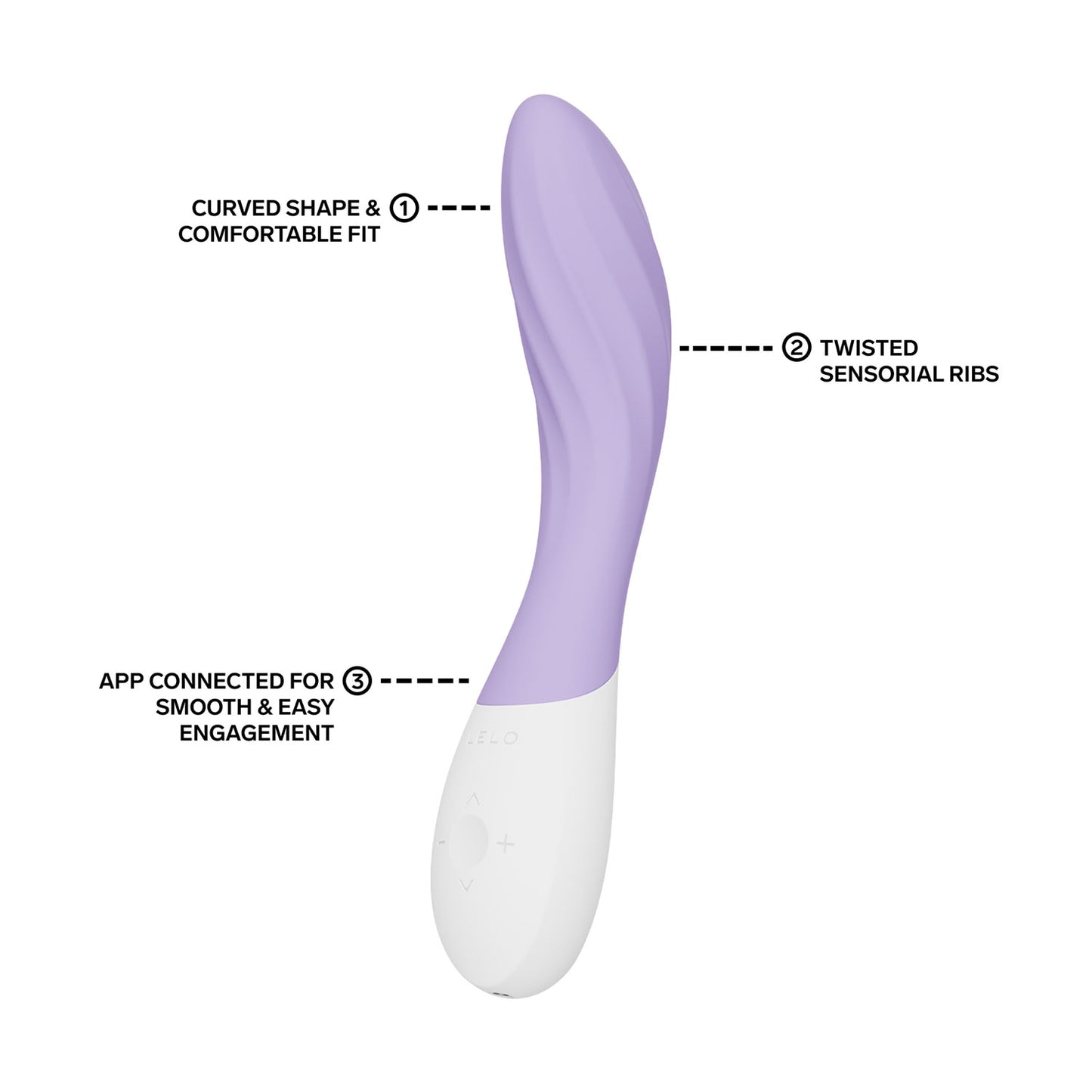 Lelo - Mona Twist App-Controlled G-Spot Vibrator Lavender