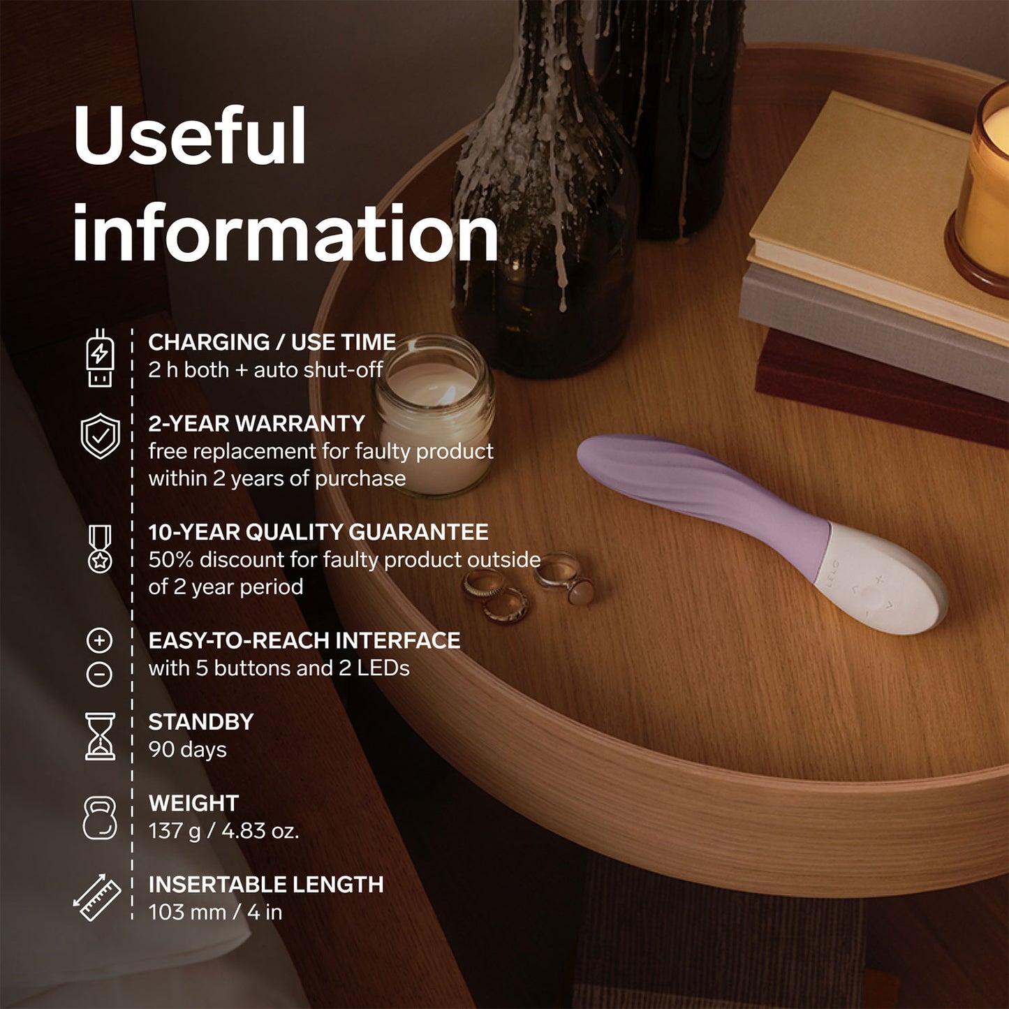 Lelo - Mona Twist App-Controlled G-Spot Vibrator Lavender