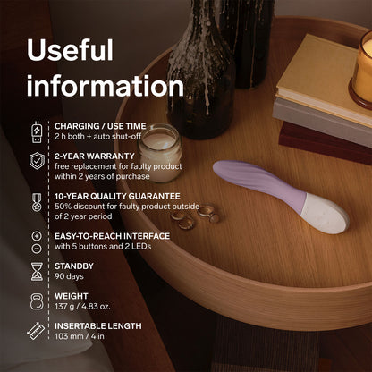 Lelo - Mona Twist App-Controlled G-Spot Vibrator Lavender