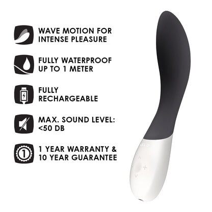 Lelo - Mona Wave Rechargeable G Spot Vibrator Black