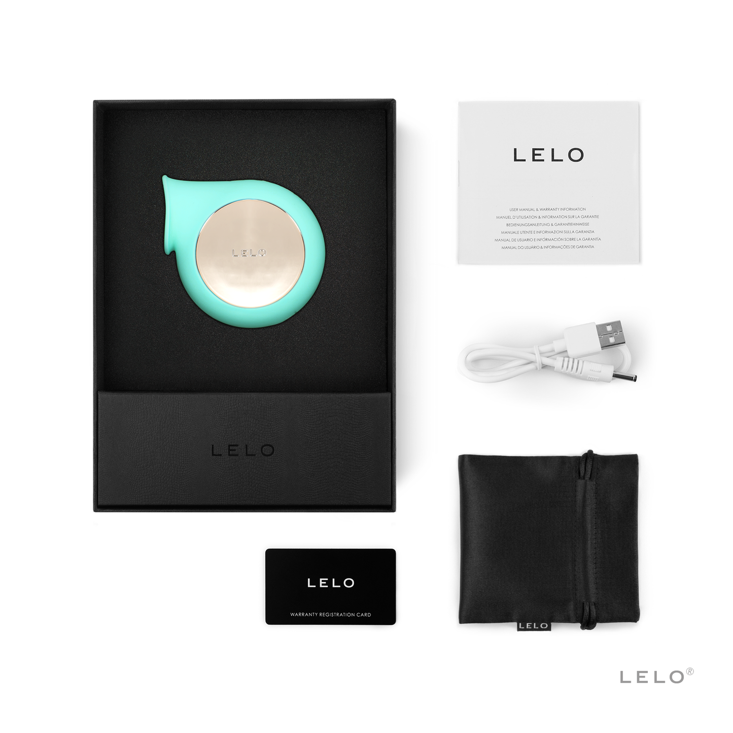 Lelo - Sila Rechargeable Sonic Clitoral Massager (Aqua)