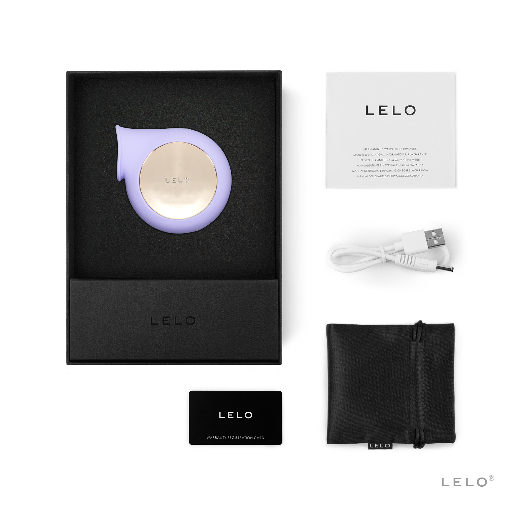 Lelo - Sila Rechargeable Sonic Clitoral Massager (Lilac)