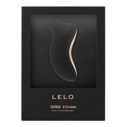 Lelo - Sona 2 Cruise Rechargeable Sonic Clitoral Massager (Black) (Free Lube)