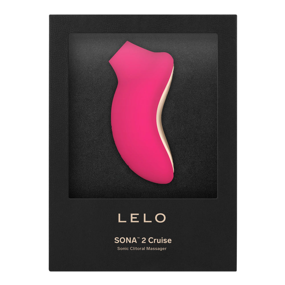 Lelo - Sona 2 Cruise Rechargeable Sonic Clitoral Massager (Cerise) (Free Lube)