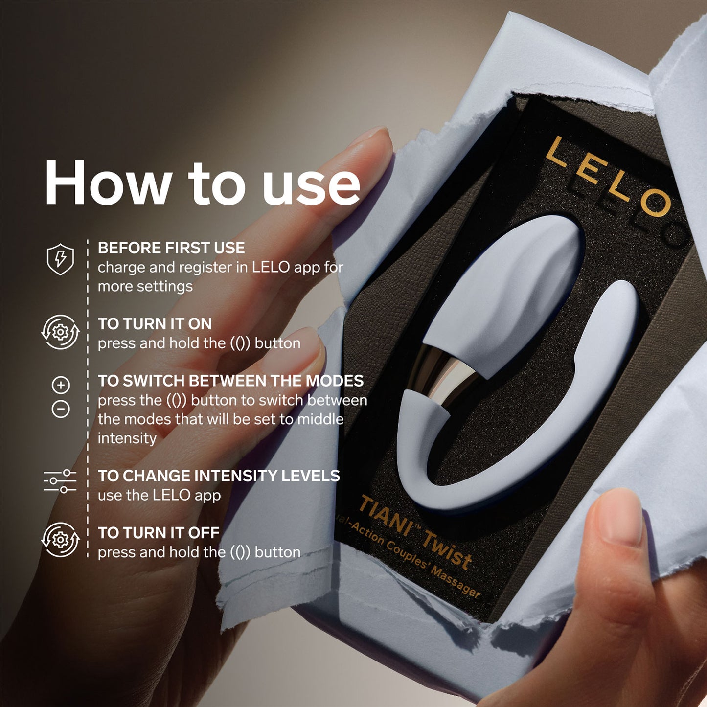 LELO - Tiani Twist App-Controlled Couples Vibrator
