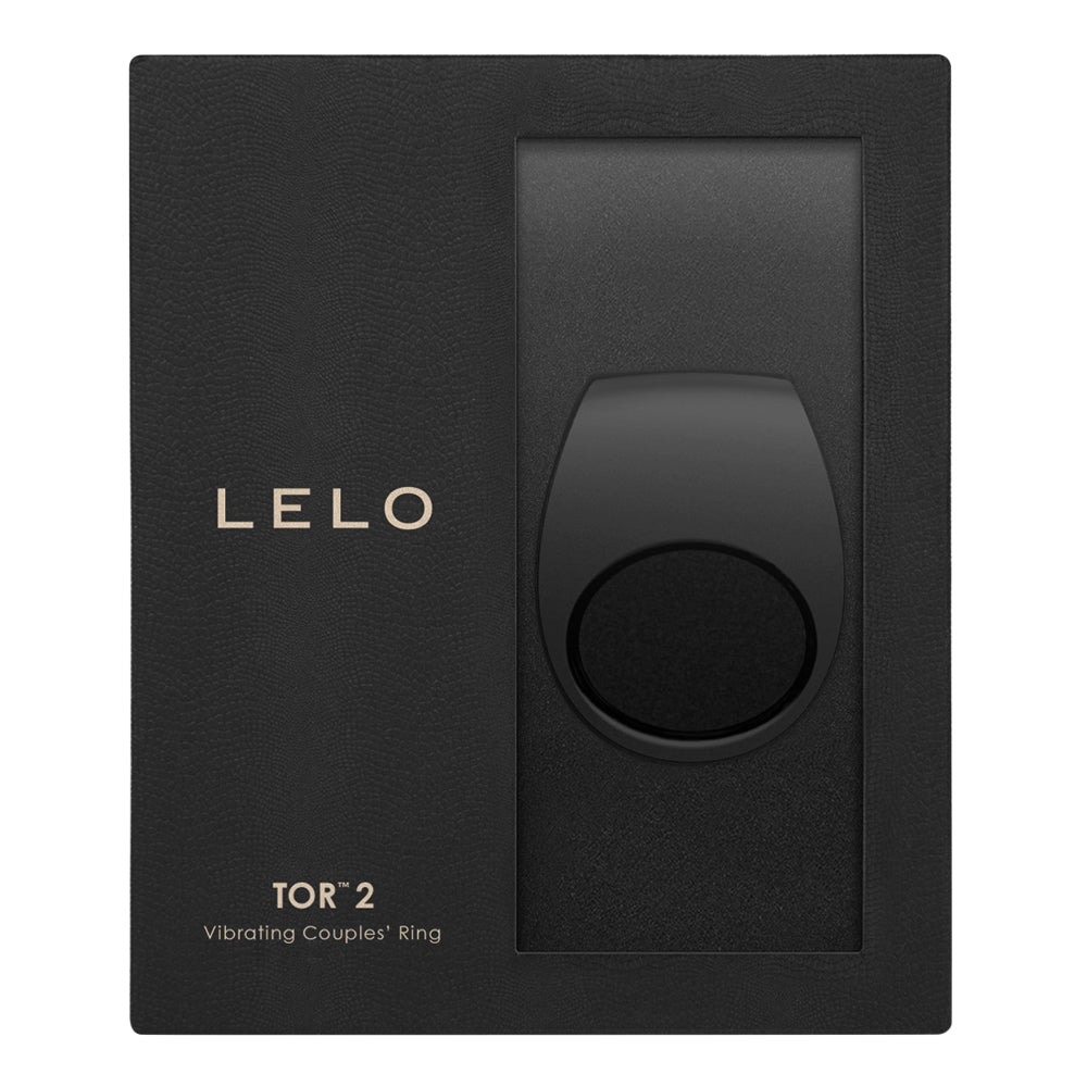 Lelo - Tor 2 Luxury Rechargeable Cock Ring Vibrator (Black)