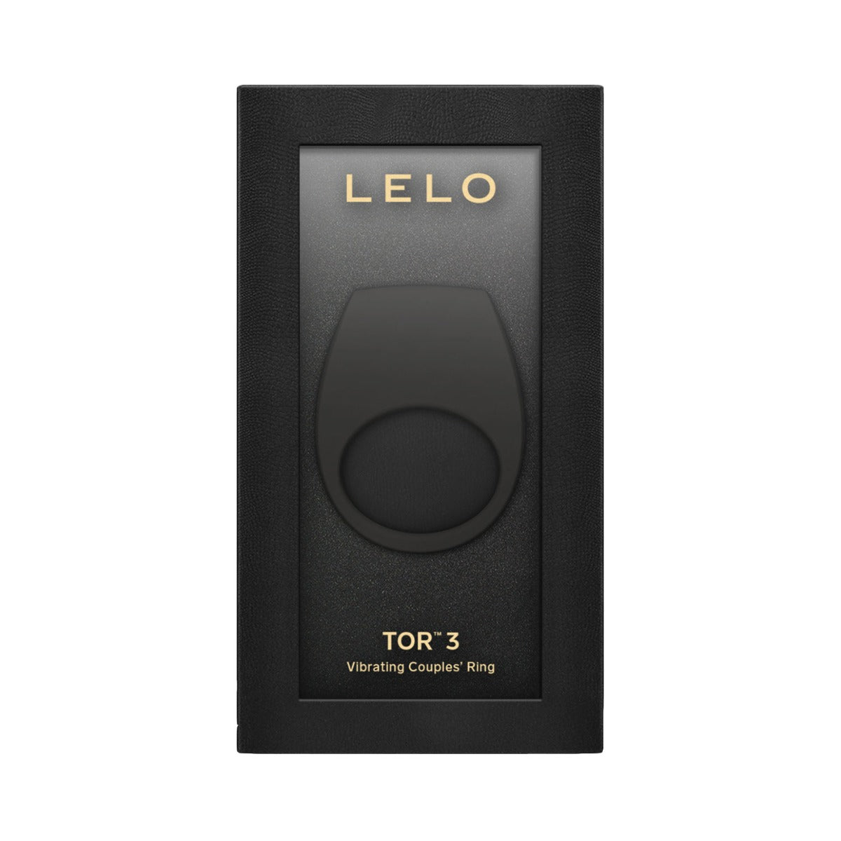 Lelo - Tor 3 App-Controlled Vibrating Couple's Ring Black (Free Massage Candle)