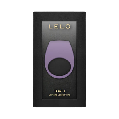 Lelo - Tor 3 App-Controlled Vibrating Couple's Ring Violet Dusk (Free Massage Candle)