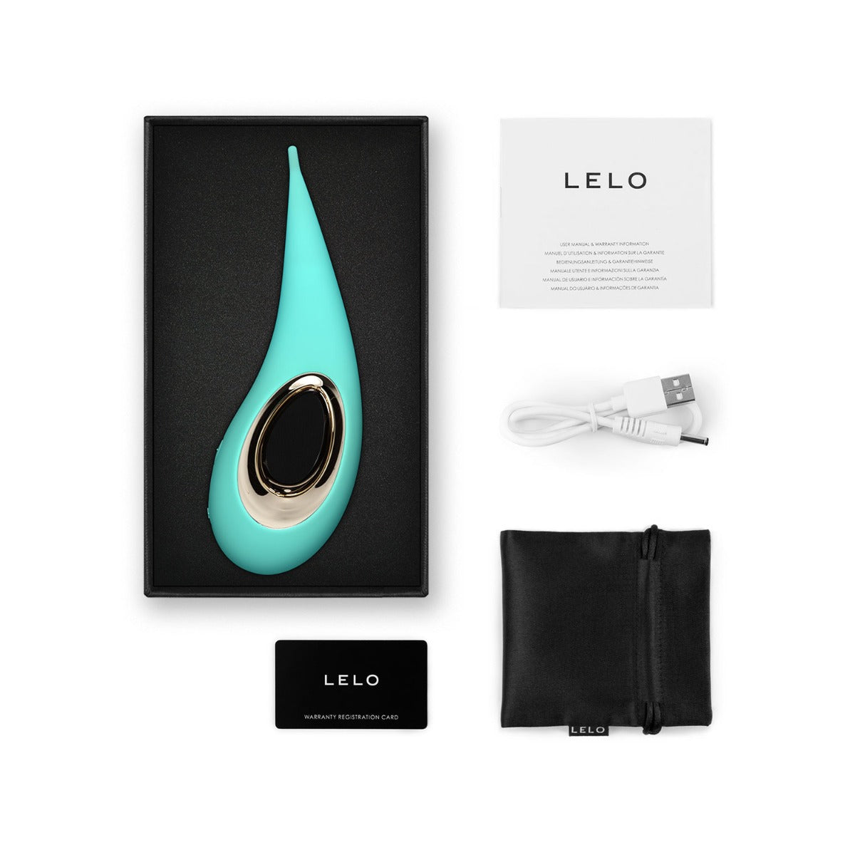 Lelo - Dot Rechargeable Clitoral Pinpoint Vibrator (Aqua)