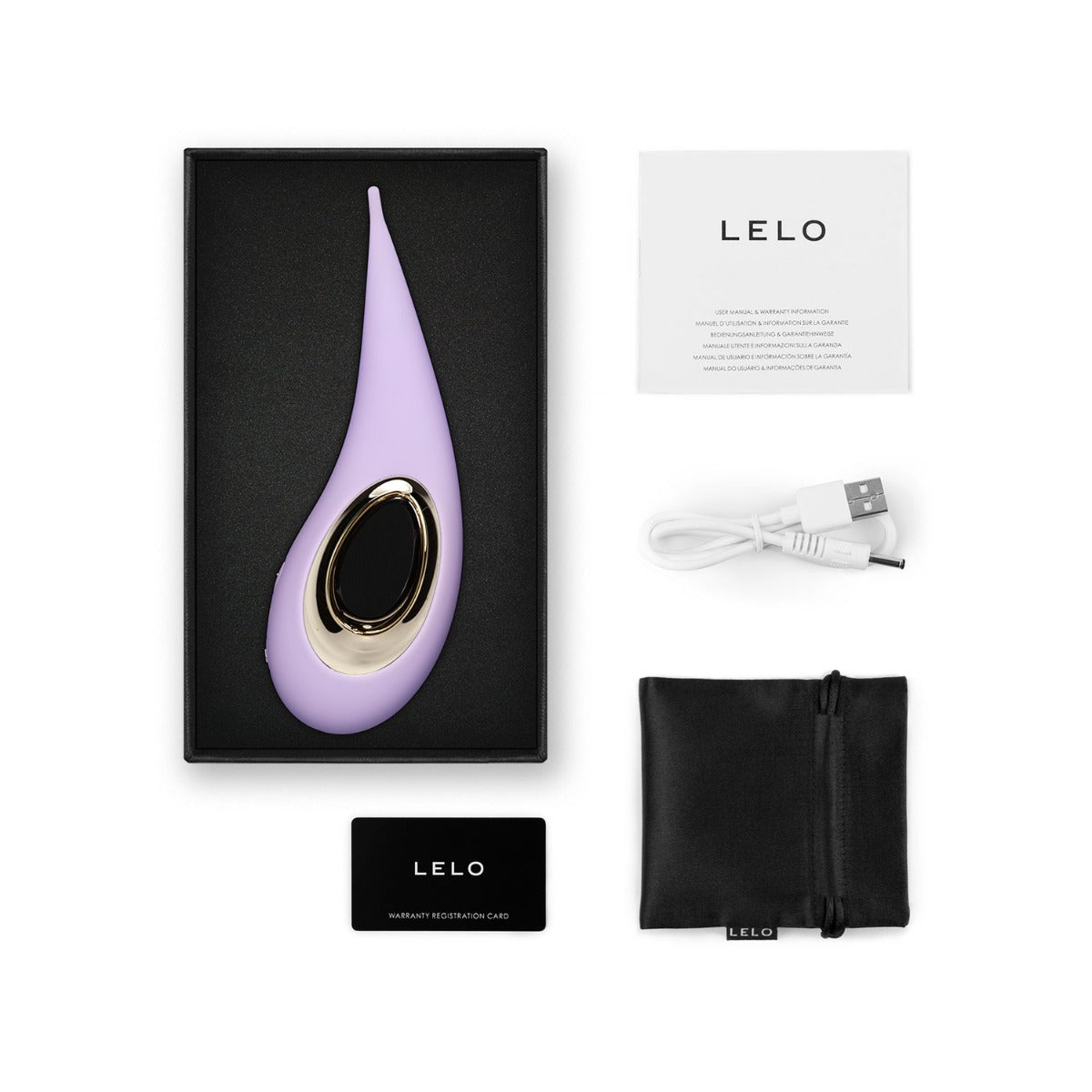 Lelo - Dot Rechargeable Clitoral Pinpoint Vibrator (Lilac)