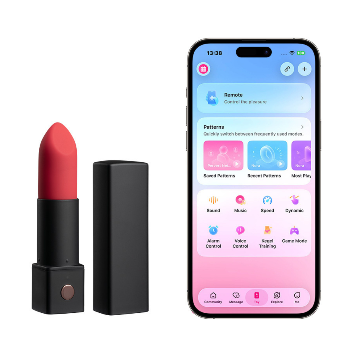 Lovense Exomoon - Pijat Bullet Lipstick Rahsia Bluetooth