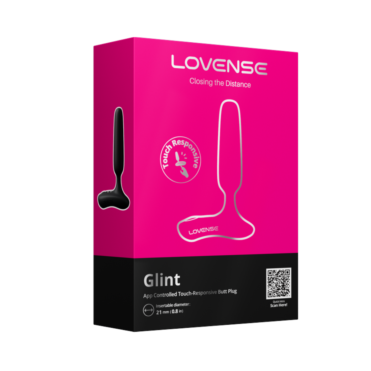 Lovense - Glint App-Controlled Touch-Responsive Butt Plug