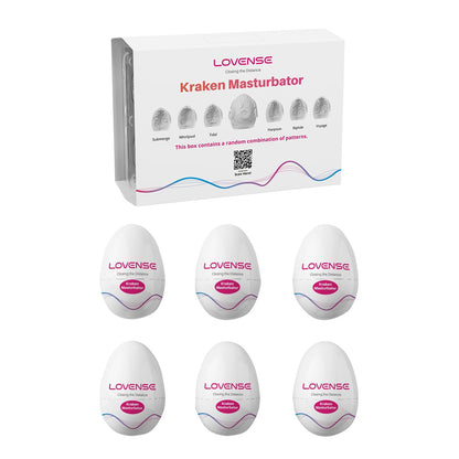 Lovense - Kraken Soft Stretchy Egg Masturbator Pack of 6