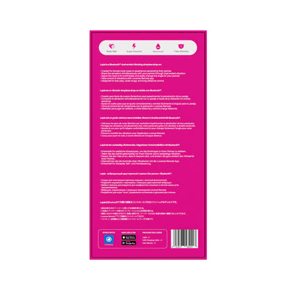 Lovense - Lapis App-Controlled Flexible Double-ended Vibrating Strapless Strap-on Dildo