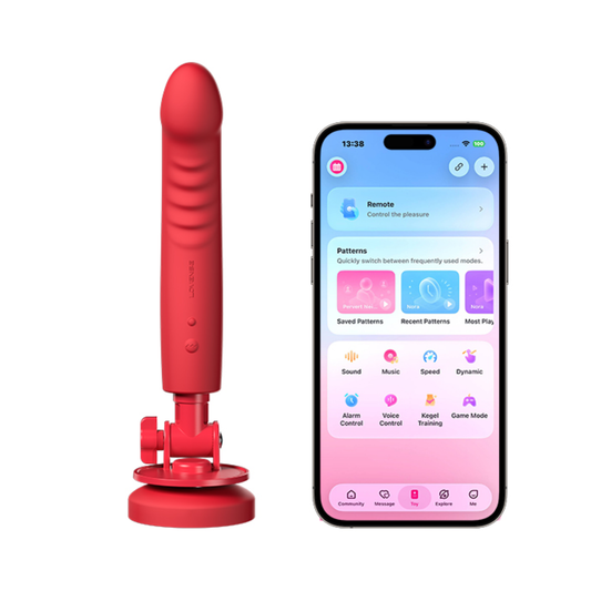 Lovense - Mission 2 App-Controlled Touch Sensitive Suction Cup Dildo