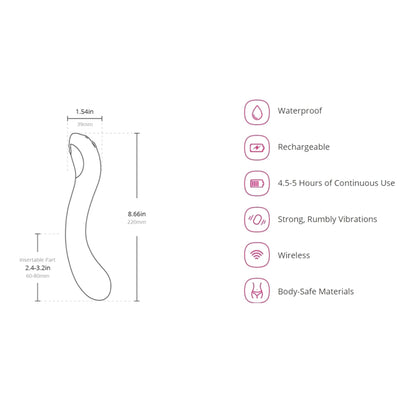 Lovense - Osci 2 App Controlled Oscillating G Spot Vibrator