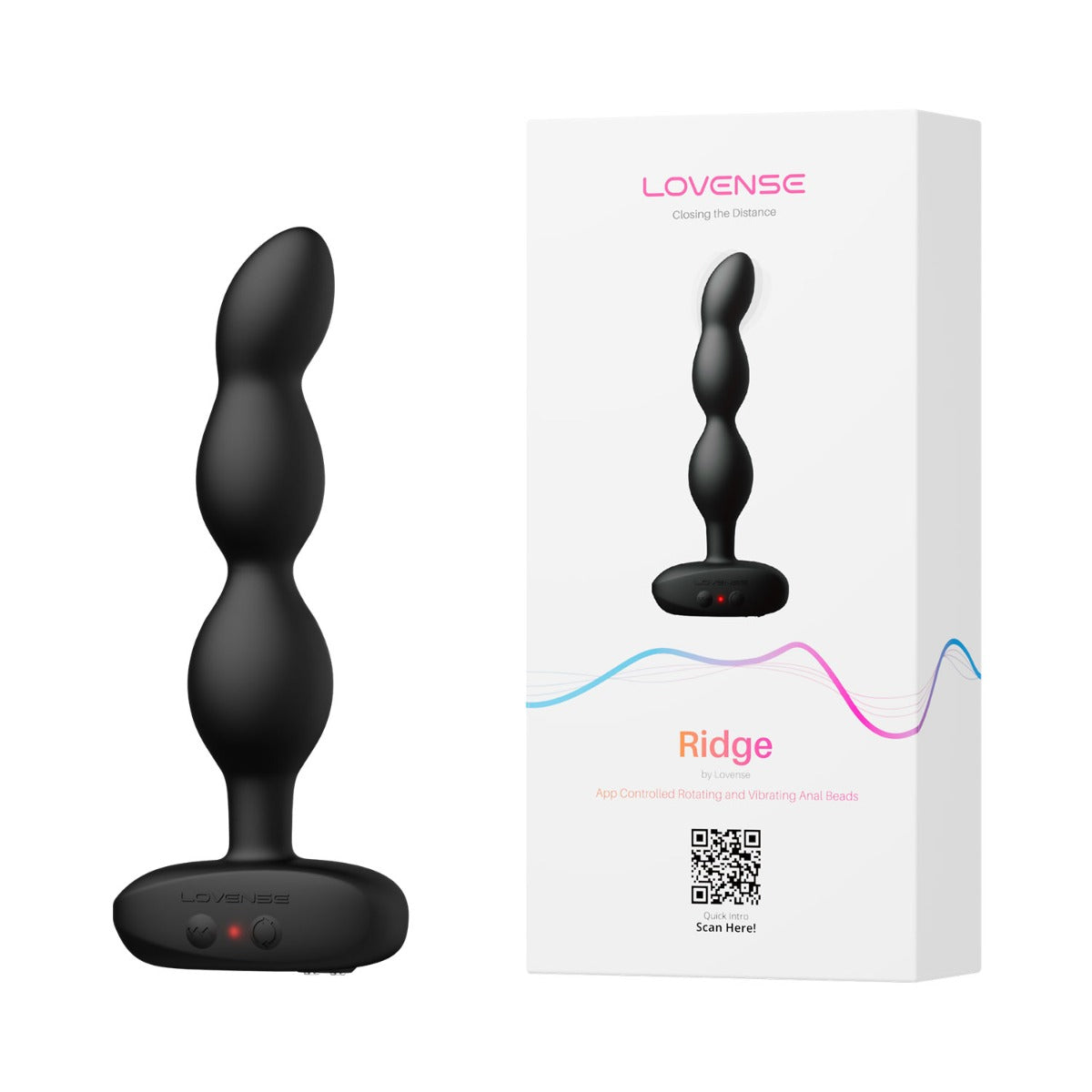 Lovense - Ridge App-Controlled Vibrating and Rotating Anal Beads