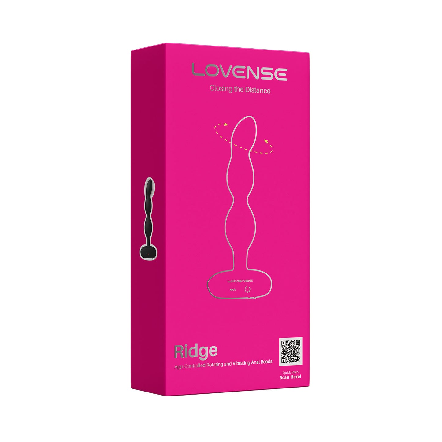 Lovense Ridge - Beads Anal Bergetar & Berputar Terkawal Aplikasi