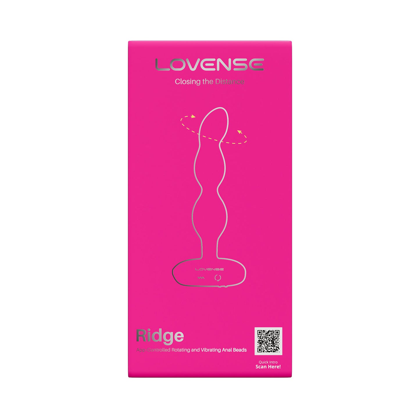 Lovense Ridge - Beads Anal Bergetar & Berputar Terkawal Aplikasi