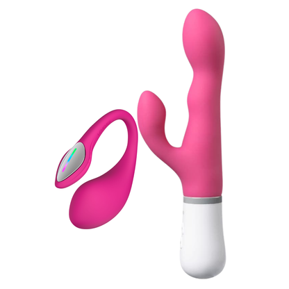 Lush 4 and Nora  Interactive vibrator set for G-spot and clit