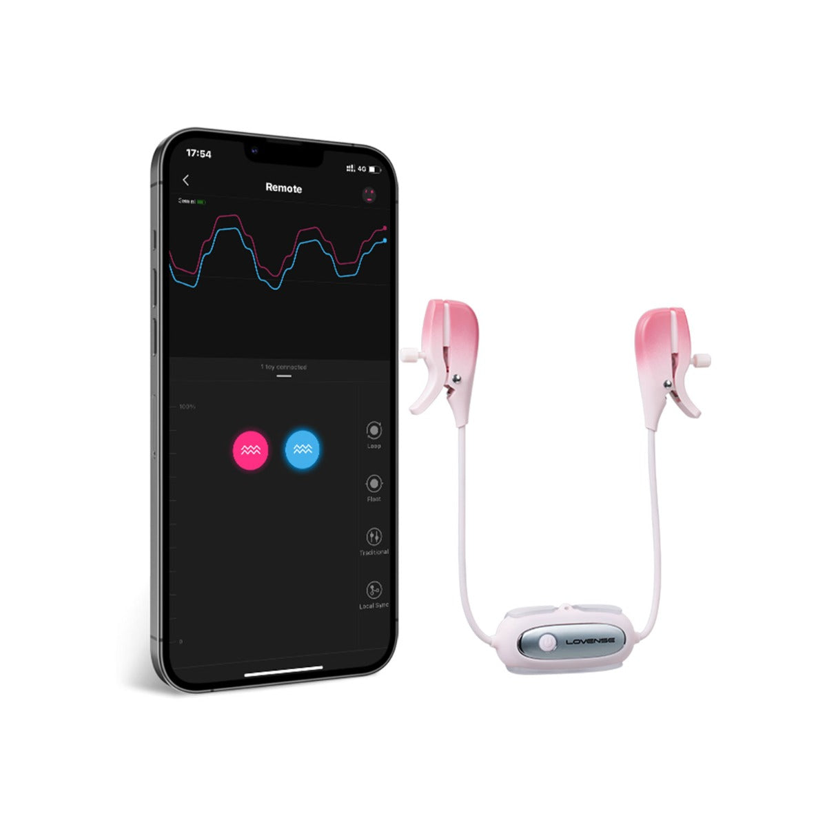 Lovense - Gemini App Controlled Vibrating Nipple Clamps