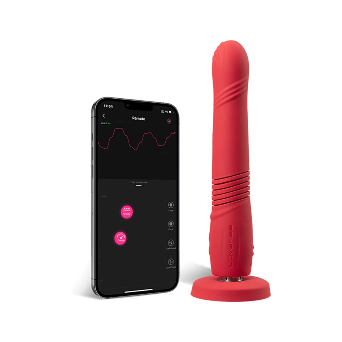 Lovense - Gravity App Controlled Suction Cup Thrusting Dildo