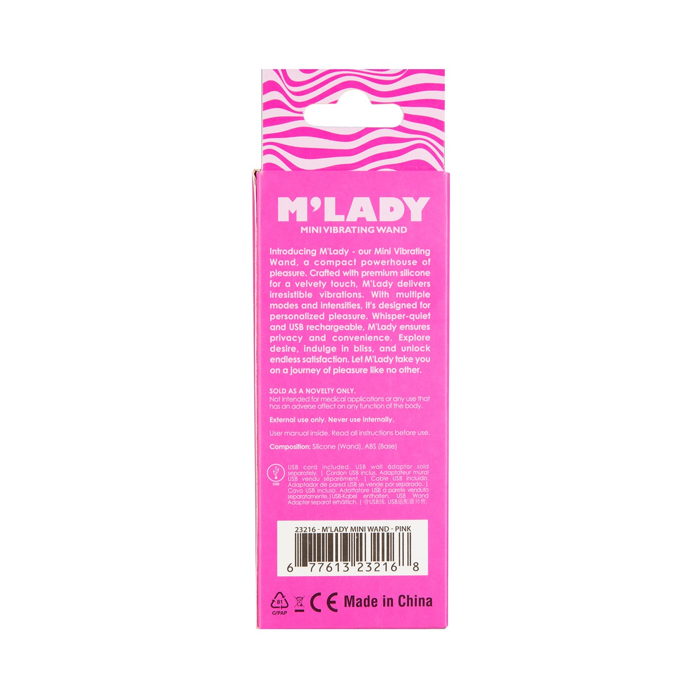 M'Lady - Mini Vibrating Silicone Wand
