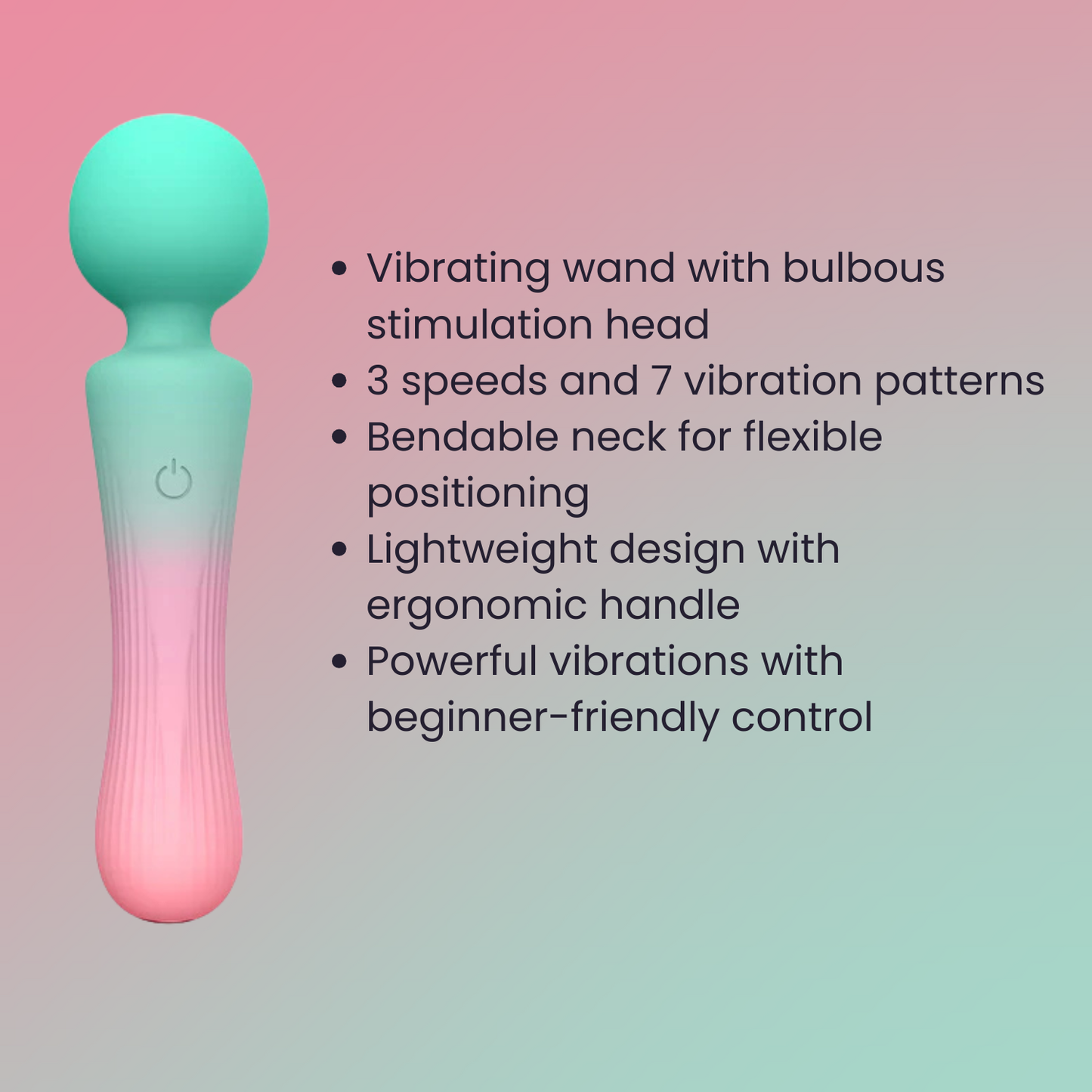 M'Lady - Pleasure Wand Silicone Vibrator Gradient