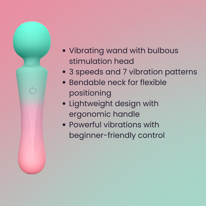 M'Lady - Pleasure Wand Silicone Vibrator Gradient