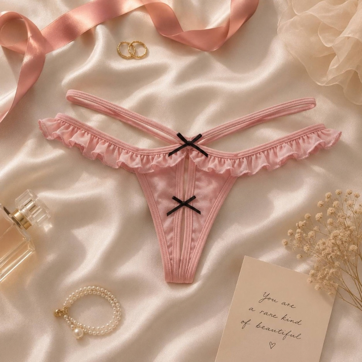 Mabel Ruffles Double Strap Thong