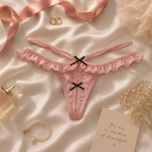 Mabel Ruffles Double Strap Thong