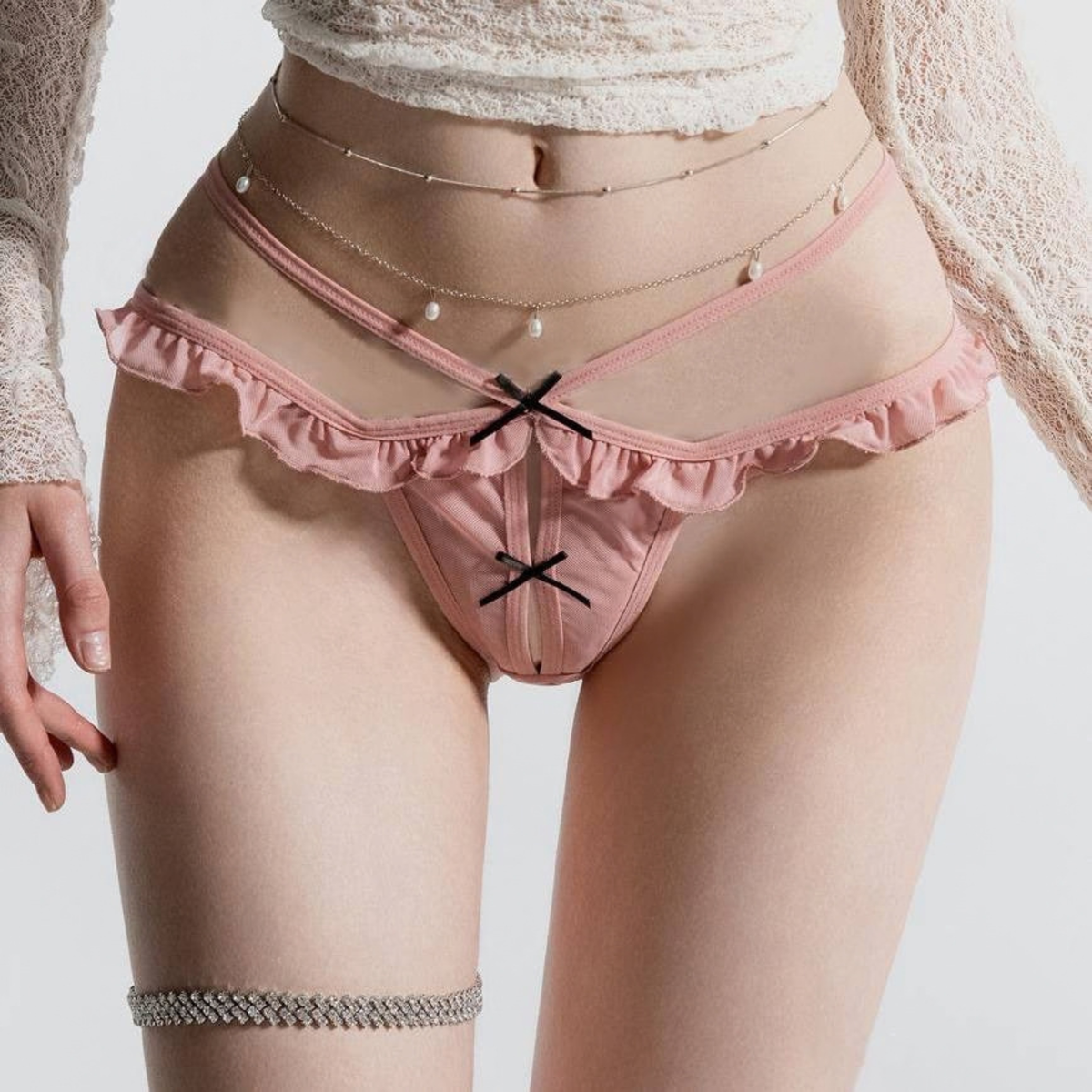 Mabel Ruffles Double Strap Thong