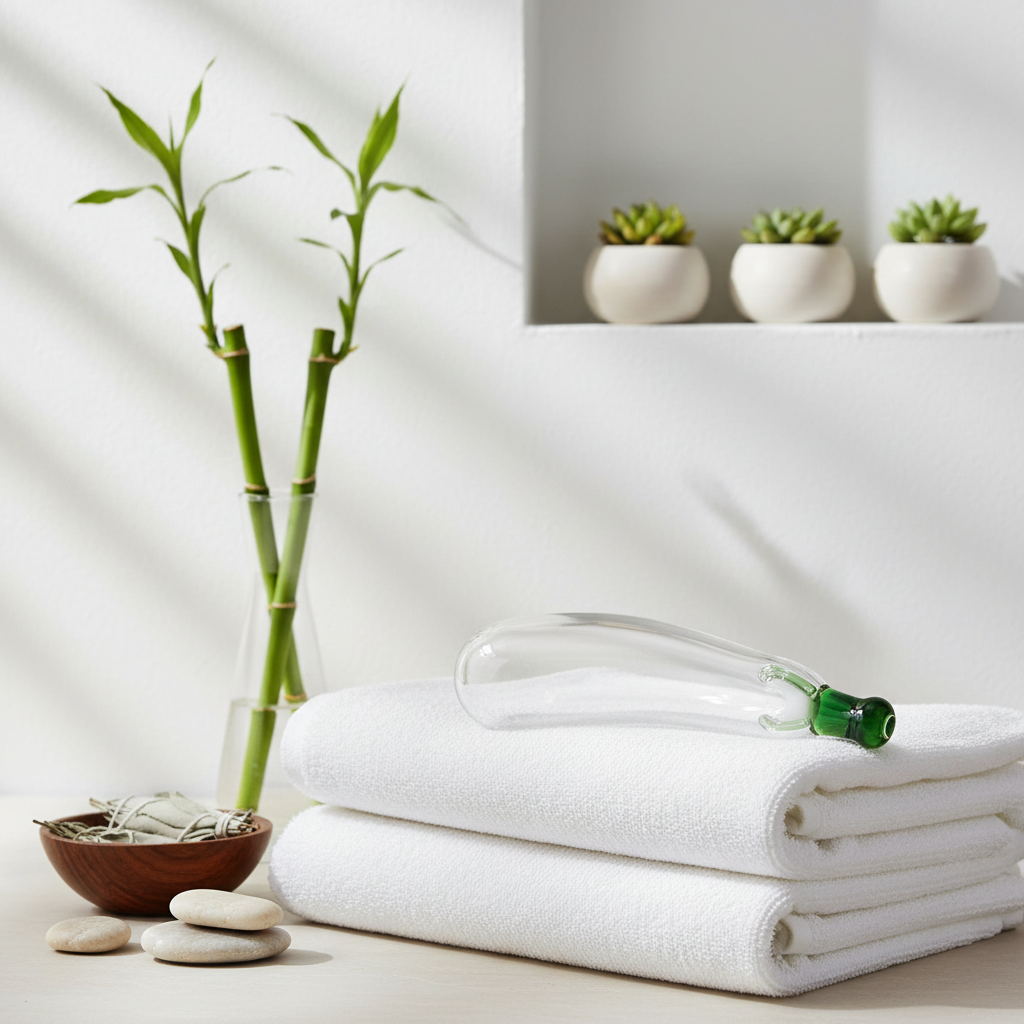 Minimalist spa setting