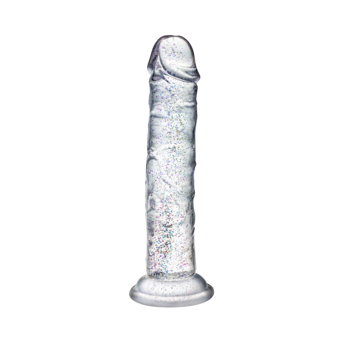 Naturally Yours - Glamor 7-in Glitter Suction Dildo