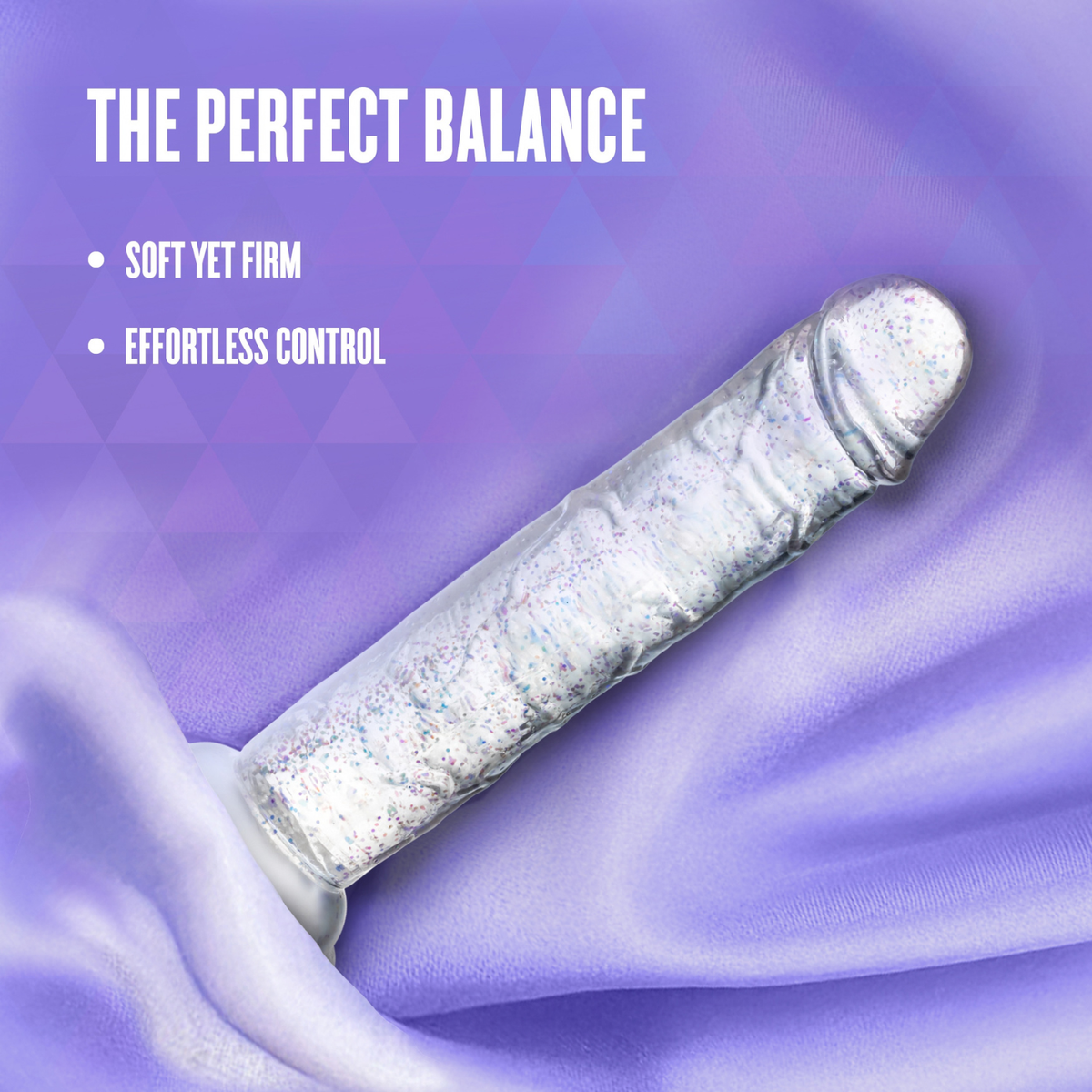 Naturally Yours - Glamor 7-in Glitter Suction Dildo