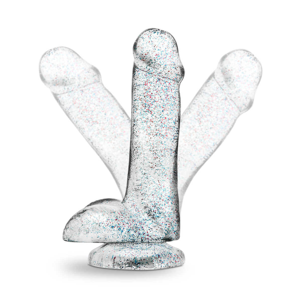 Naturally Yours - 6-Inch Glitter Suction Cup Dildo