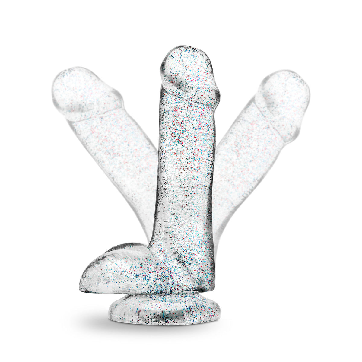 Naturally Yours - 6-Inch Glitter Suction Cup Dildo