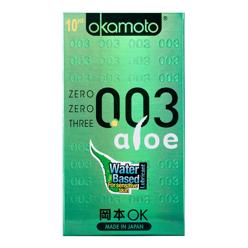 Okamoto - 003 Aloe Condom 10Pcs