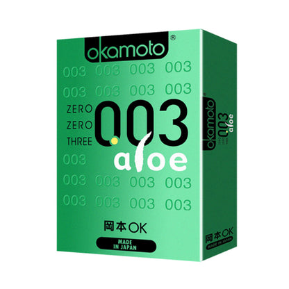 Okamoto - 003 Zero Zero Three Aloe Condoms Box of 4