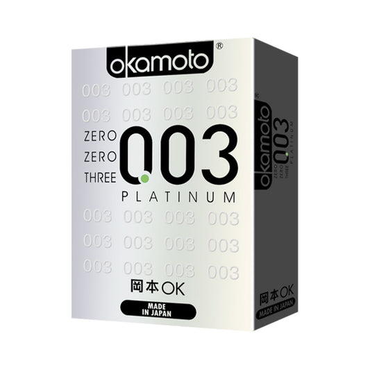 Okamoto - 003 Zero Zero Three Platinum Condoms Box of 4