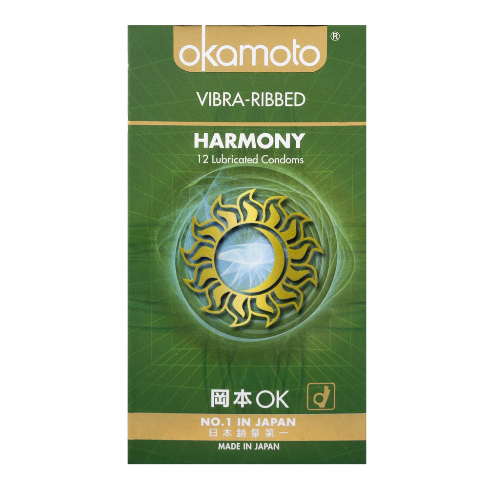 Okamoto - Harmony Vibra- Ribbed Condom 12Pcs