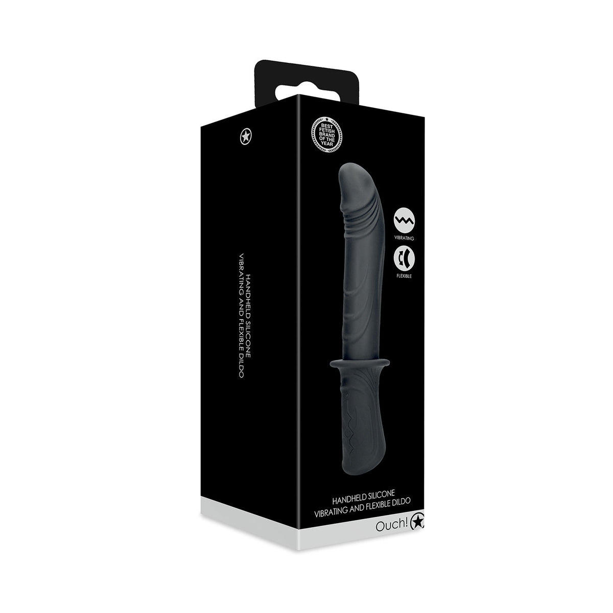 Ouch - Handheld 11-inch Silicone Vibrating Dildo