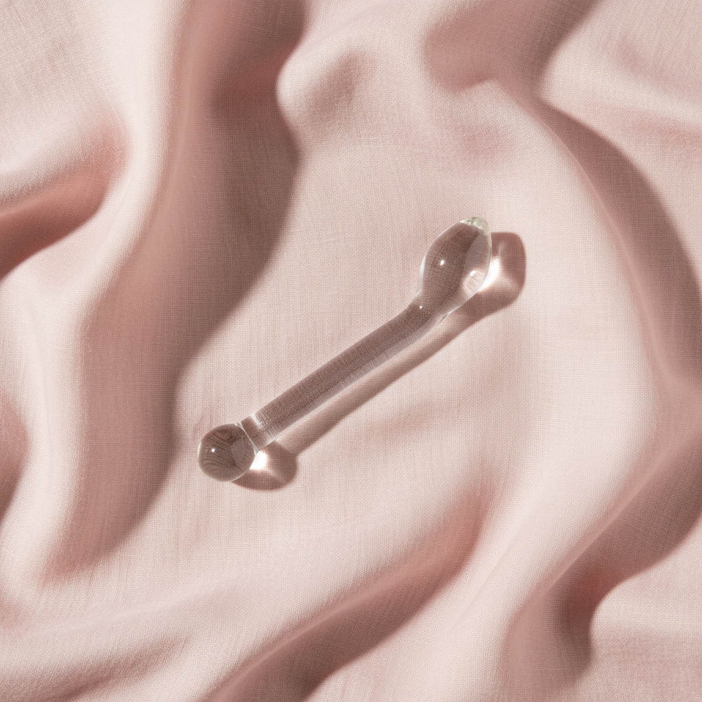 Overhead on blush pink linen