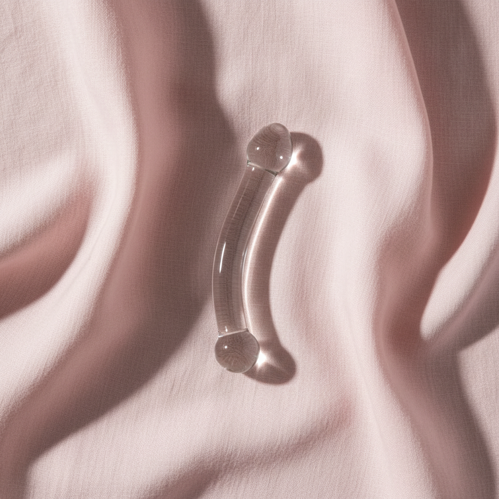 Overhead on blush pink linen
