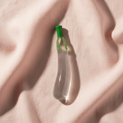 Overhead on blush pink linen