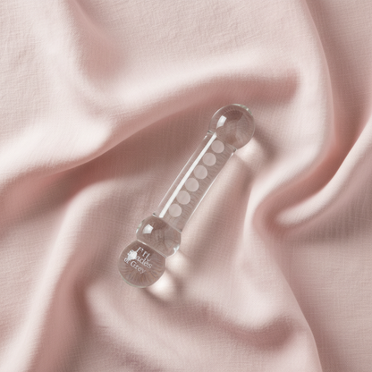 Overhead on blush pink linen