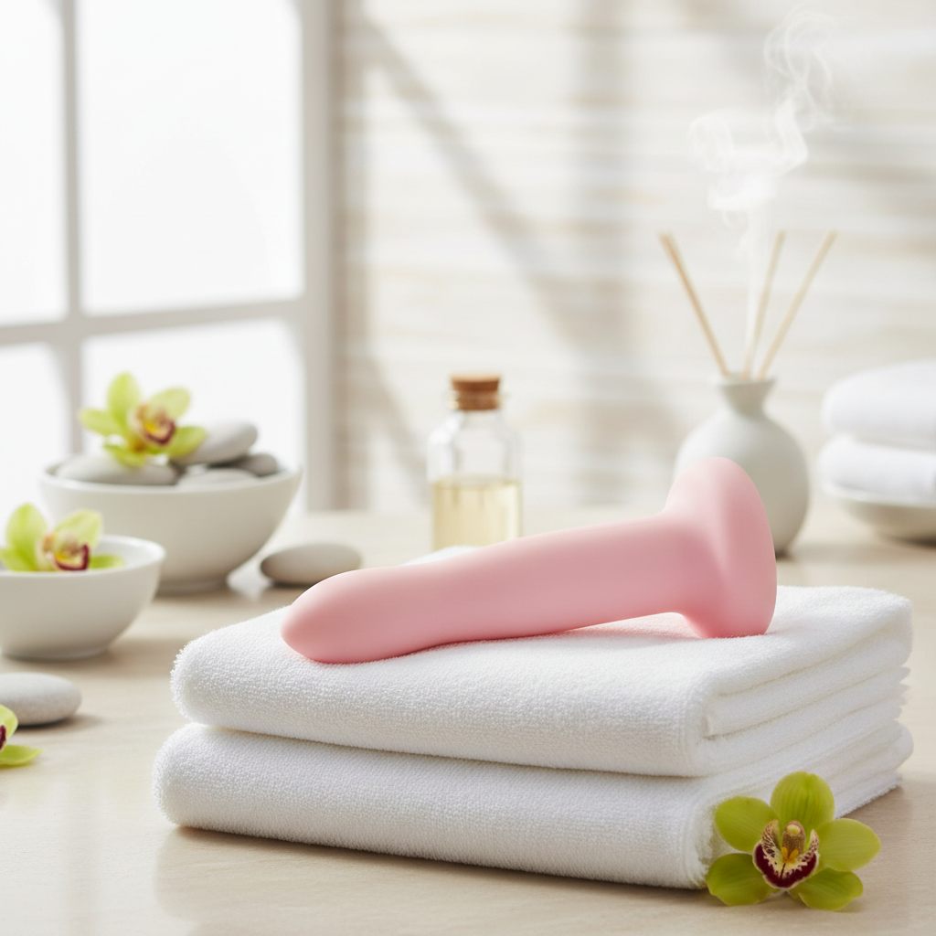 Pastel pink bendi in spa setting