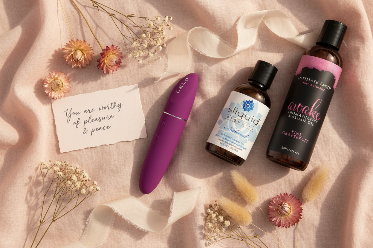 Permission to Feel Essential - Affirmation Flat Lay